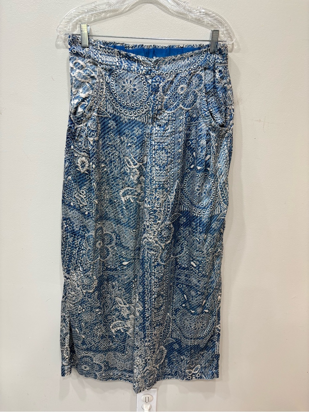 Johnny Was Launchen Wide Leg Silk Blend Pants Women’s Size Medium